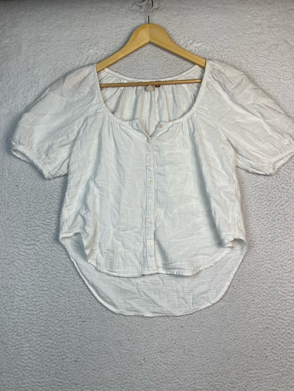 Anthropologie white blouse top